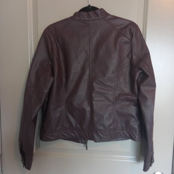 Jou Jou Juniors' Faux-Fur-Lined Moto Jacket $30 · In stock - Picture 3 of 4